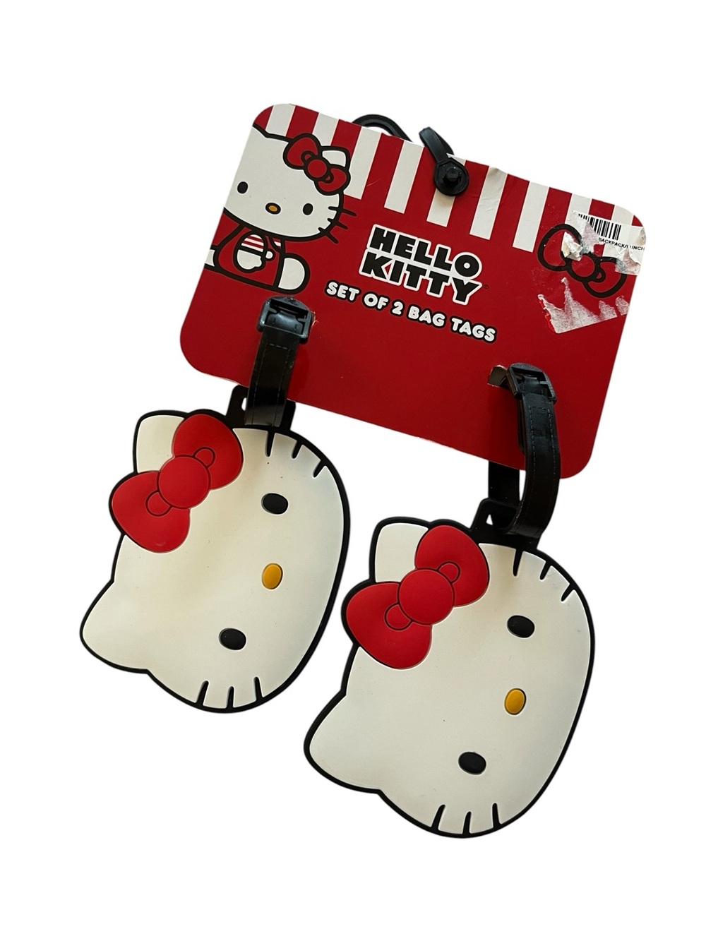 Hello Kitty Red & White Bag Tags - Set of 2